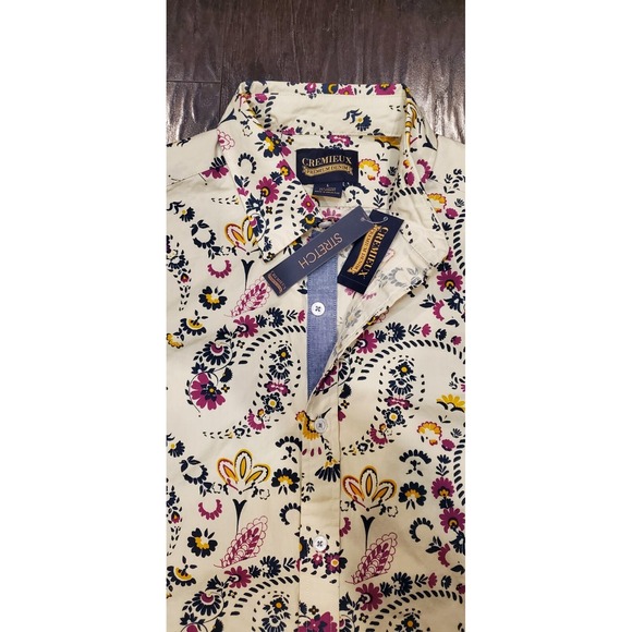 Cremieux Men's Shirt Large Long Sleeve Button Down Floral Print Multi-color NWT - Picture 4 of 9